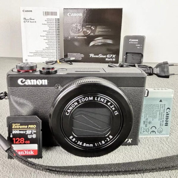 Canon PowerShot G7 X Mark III Digital Camera Vlogging Bundle with 128GB Card  & More