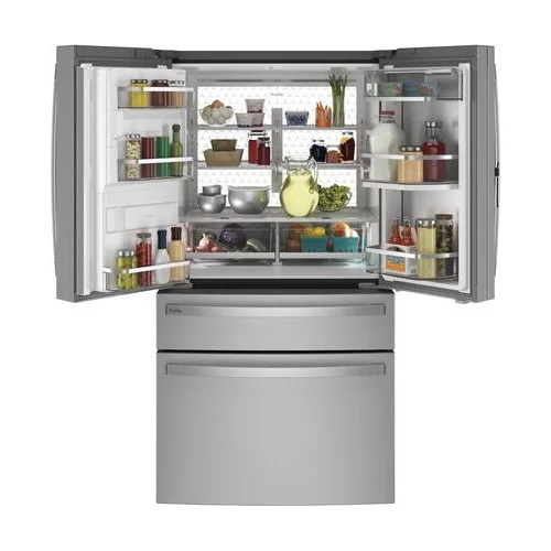 GE Profile 27.9 cu ft Smart Fingerprint Resistant French Door Refrigerator, Stainless Steel